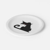 Grumpierkatze Pappteller (Schrägansicht)