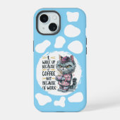 Grumpig, aber erfreulich - Cartoon Cat Phone Case iPhone 15 Hülle (Rückseite)