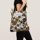 Grumpige Möpsen / Witziger Niedlicher Mops Hunde P Tasche (Von Nahem)