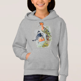 Grumpige Niedliche Vögel Mädchen hoodie