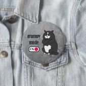 Grumpiger Modus bei lustiger, dicker Katze Button (Beispiel)