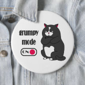 Grumpiger Modus bei lustiger, dicker Katze Button (Beispiel)