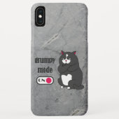 Grumpiger Modus bei lustiger, dicker Katze Case-Mate iPhone Hülle (Rückseite)