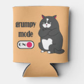 Grumpiger Modus bei lustiger, dicker Katze Dosenkühler (Vorderseite)