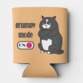 Grumpiger Modus bei lustiger, dicker Katze Dosenkühler (Rückseite)