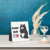 Grumpiger Modus bei lustiger, dicker Katze Fotoplatte (InSitu)