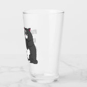 Grumpiger Modus bei lustiger, dicker Katze Glas (Links)