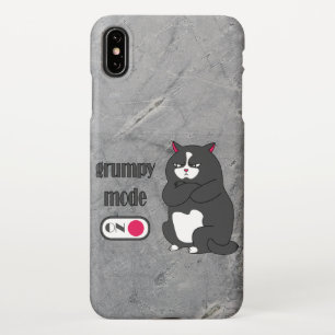 Grumpiger Modus bei lustiger, dicker Katze iPhone Hülle