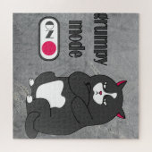 Grumpiger Modus bei lustiger, dicker Katze Puzzle (Horizontal)