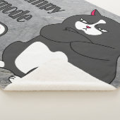 Grumpiger Modus bei lustiger, dicker Katze Sherpadecke (3/4)