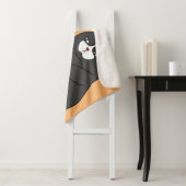 Grumpiger Modus bei lustiger, dicker Katze Sherpadecke (Beispiel)
