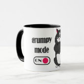 Grumpiger Modus bei lustiger, dicker Katze Tasse (Vorderseite Links)