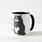 Grumpiger Modus bei lustiger, dicker Katze Tasse (VorderseiteRechts)