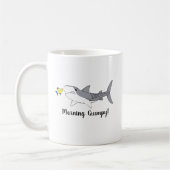 Grumpiger Tigerhai und niedlicher Gelbfisch Kaffeetasse (Links)