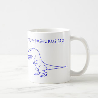 Grumposaurus Rex blaue Zeichenstift-Tasse Kaffeetasse