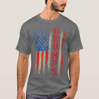 Grumps Gift America Flag Geschenk für Männer Väter T-Shirt