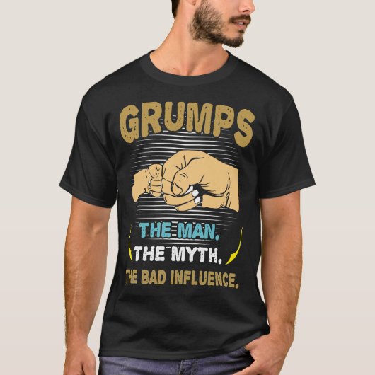 Grumps Man der Mythos Der schlechte Einfluss des V T-Shirt (Vorderseite)