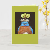 Grumpus die Blauvogelkarte Karte (Gelbe Blume)