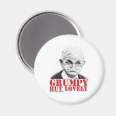 Grumpy aber hübsch magnet (Vorderseite/Rückseite)