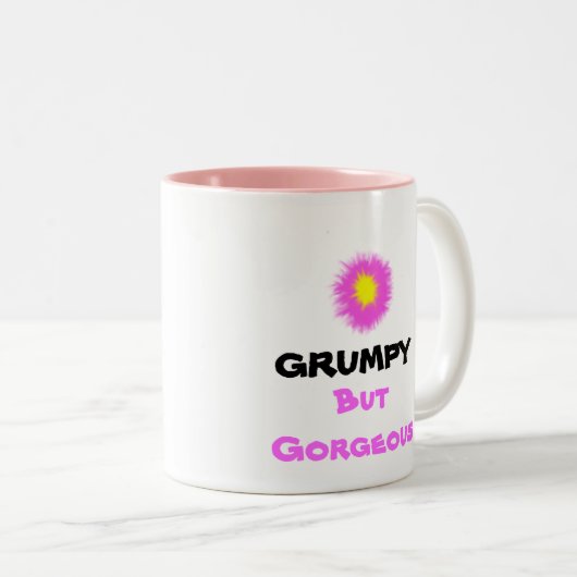 GRUMPY, aber wunderbar Zweifarbige Tasse (VorderseiteRechts)