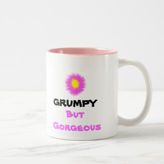 GRUMPY, aber wunderbar Zweifarbige Tasse (Rechts)