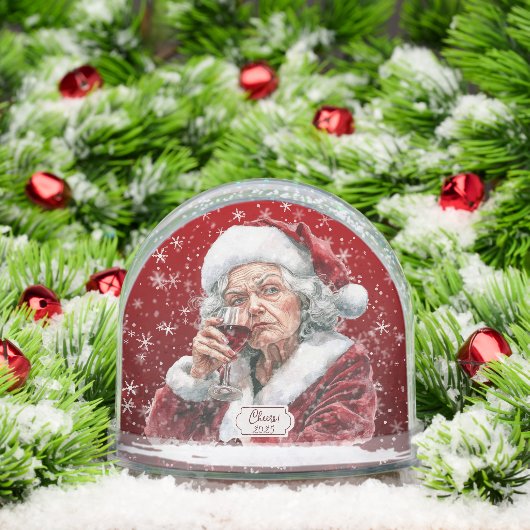 Grumpy Aging Female Friend Snow Globe Schneekugeln (Weihnachten)