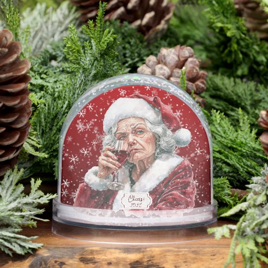 Grumpy Aging Female Friend Snow Globe Schneekugeln (Winter)