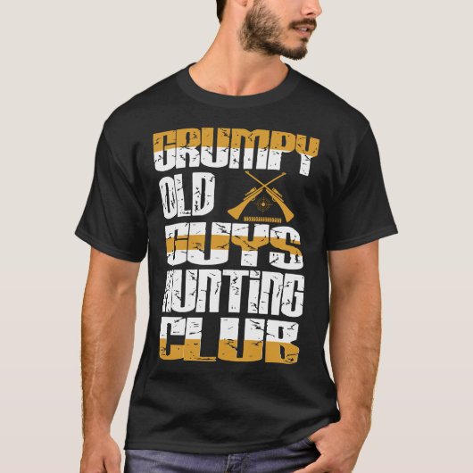 Grumpy Alte Typ Jagen Club T-Shirt (Vorderseite)