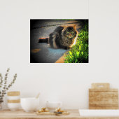 Grumpy Angel Cat by djoneill Poster (Küche)