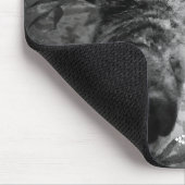 Grumpy Angel Cat wants your mouse Mousepad (Ecke)