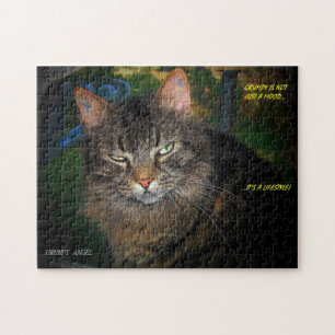 Grumpy Angel Lifestyle oder Ihr Foto Jigsaw Puzzle