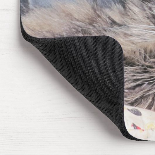 Grumpy Angel mit "Age"-Zitat Mousepad (Ecke)