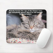 Grumpy Angel mit "Age"-Zitat Mousepad (Mit Mouse)