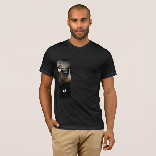 Grumpy Angel sagt seitwärts "hi" T-Shirt (Vorne ganz)