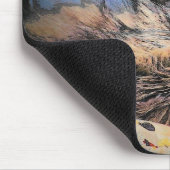 Grumpy Angel Work ist faszinierend Meme Mousepad (Ecke)