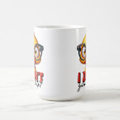 Grumpy Angry Duck Wear Glasses Funny Sprichwort Kaffeetasse (Mittel)
