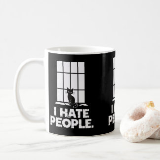Grumpy Anti-Social Cat Liebhaber Funny Cat Mama & Kaffeetasse