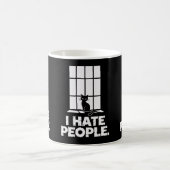Grumpy Anti-Social Cat Liebhaber Funny Cat Mama &  Kaffeetasse (Mittel)
