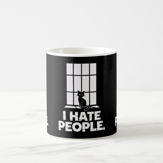 Grumpy Anti-Social Cat Liebhaber Funny Cat Mama & Kaffeetasse (Mittel)