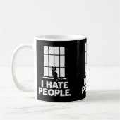 Grumpy Anti-Social Cat Liebhaber Funny Cat Mama &  Kaffeetasse (Links)