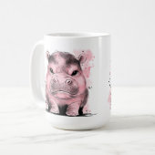 Grumpy Baby Hippo Kaffeetasse (Vorderseite Links)