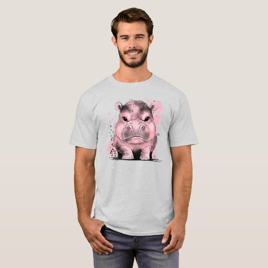 Grumpy Baby Hippo T-Shirt (Vorne ganz)
