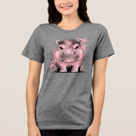 Grumpy Baby Hippo Tri-Blend Shirt
