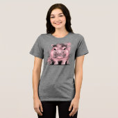 Grumpy Baby Hippo Tri-Blend Shirt (Vorderseite voll)