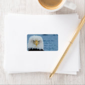 Grumpy Bald Eagle Adressaufkleber (Insitu)