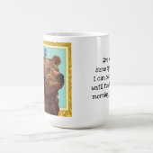 Grumpy Bär braucht morgendlichen Kaffee!Niedlich Kaffeetasse (Mittel)