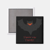 Grumpy Bat Halloween Magnet (Vorderseite/Rückseite)
