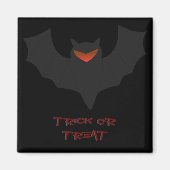 Grumpy Bat Halloween Magnet (Vorne)