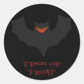 Grumpy Bat Halloween Sticker (Vorderseite)