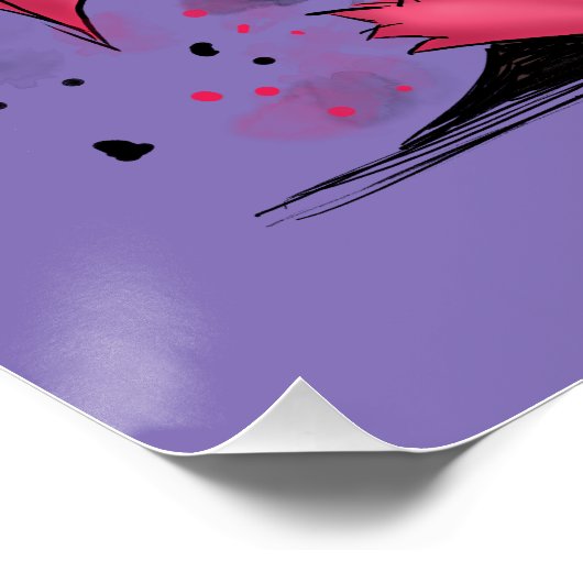 Grumpy Bat Poster (Ecke)